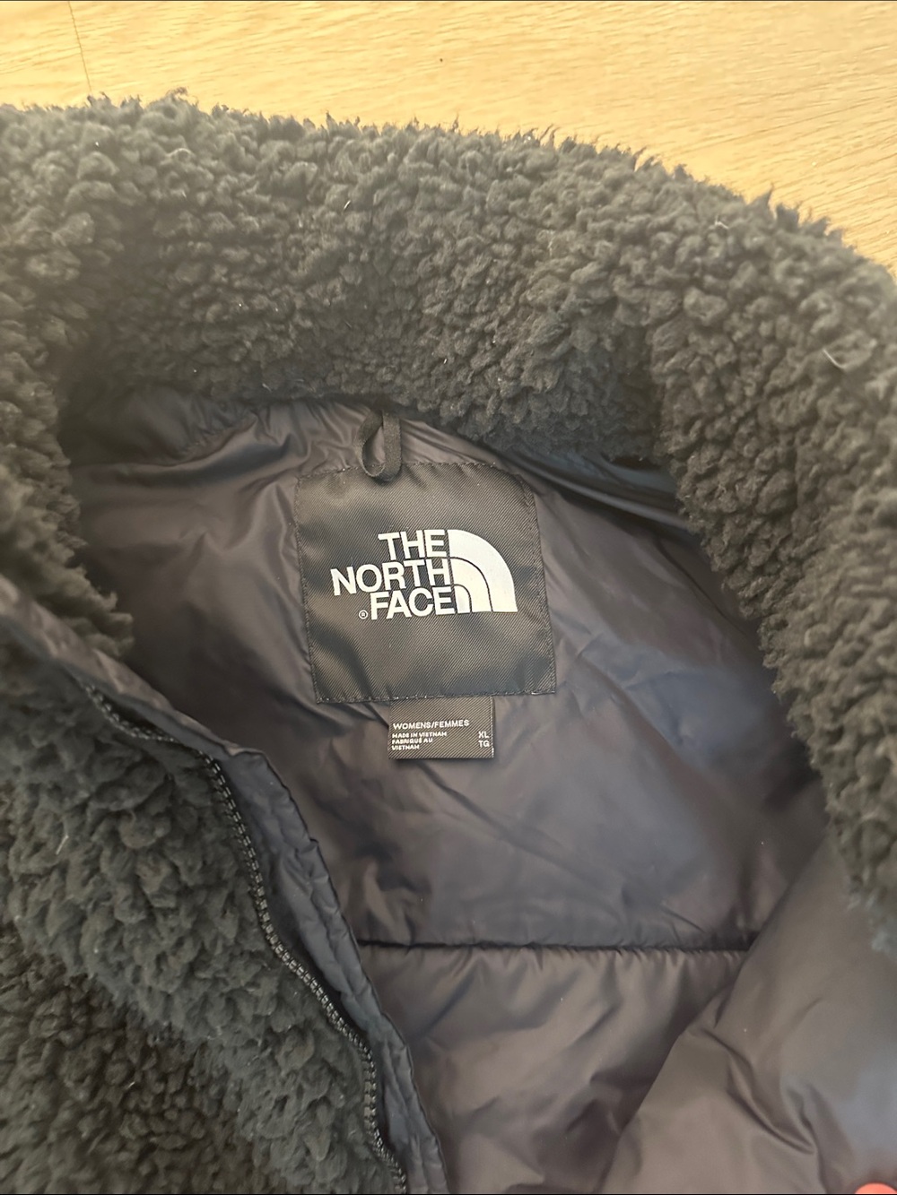 The North Face Black Crop Sherpa Fleece Zip Jacket - Picture 4 of 6